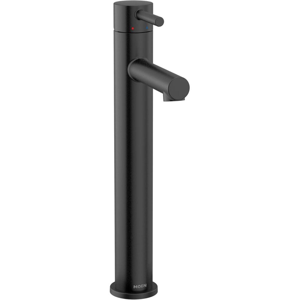 image:imageMoen 6192BL Align OneHandle Single Hole Modern Vessel Sink Bathroom Faucet