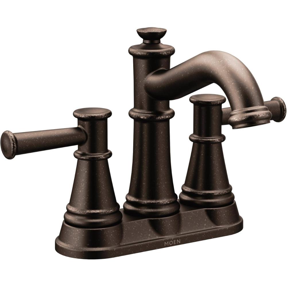 image:imageMoen 6401ORB Belfield TwoHandle Centerset Bathroom Faucet Oil Rubbed Bronze
