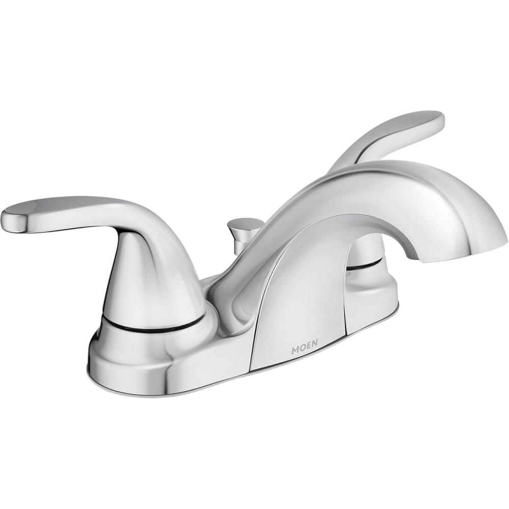 image:imageMoen 84603 Adler Chrome Two Handle Bathroom Faucet 4 in Centerset 2