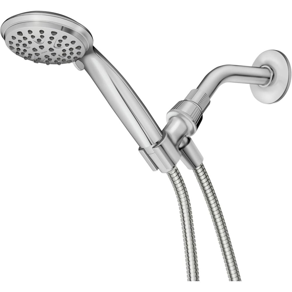 image:imageMoen Attune 8Function Wall Mount Fixed Showerhead Spot Resist Brushed Nickel 218W0SRNChrome