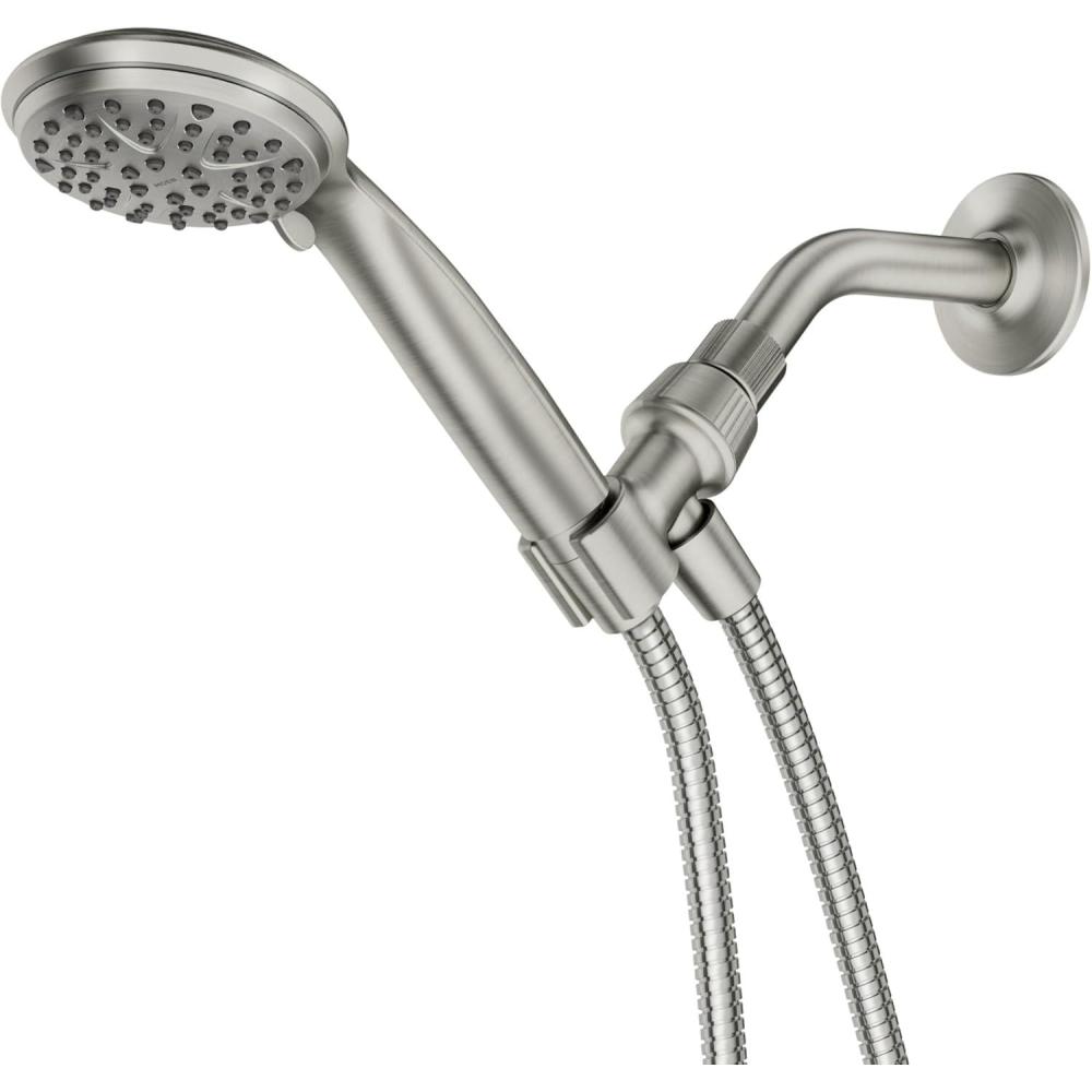 image:imageMoen Attune Shower Head with Handheld Sprayer 6 Handheld Shower Head Spray Settings Spot Resist Brushed Nickel Finish 218H0SRNPack of 1