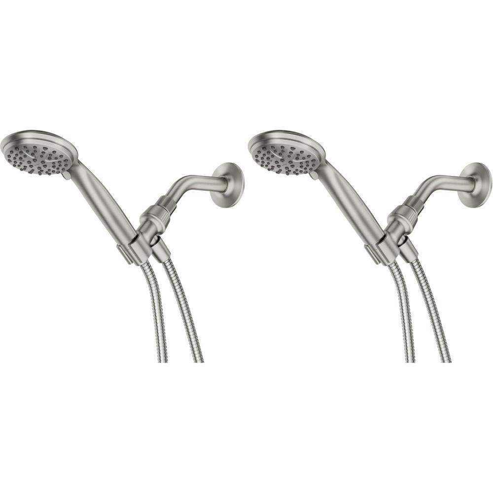 image:imageMoen Attune Shower Head with Handheld Sprayer 6 Handheld Shower Head Spray Settings Spot Resist Brushed Nickel Finish 218H0SRNPack of 2