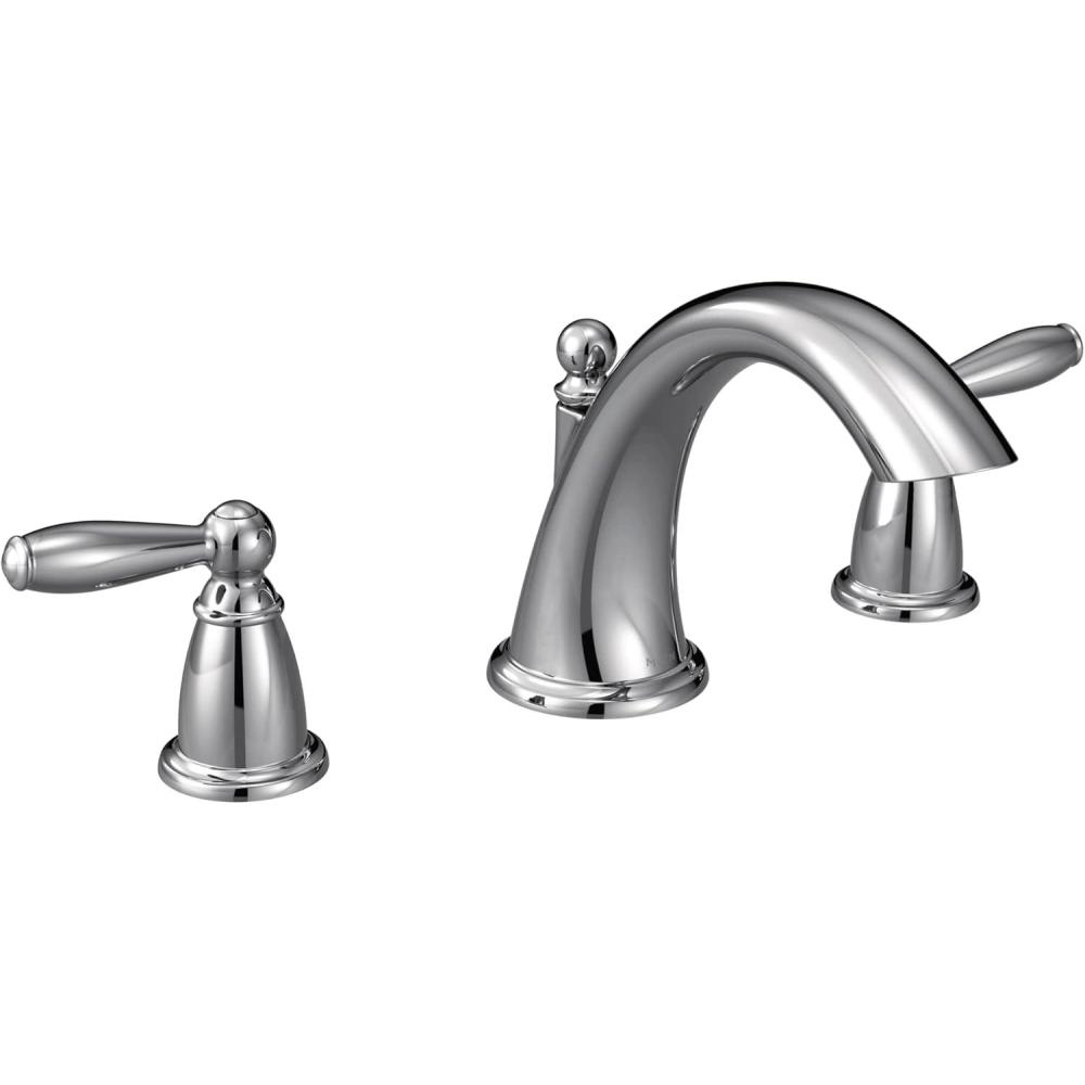 image:imageMoen Brantford Brushed Nickel 2Handle Deck Mount Roman Tub Faucet Trim Kit Valve Required T4943BNChrome