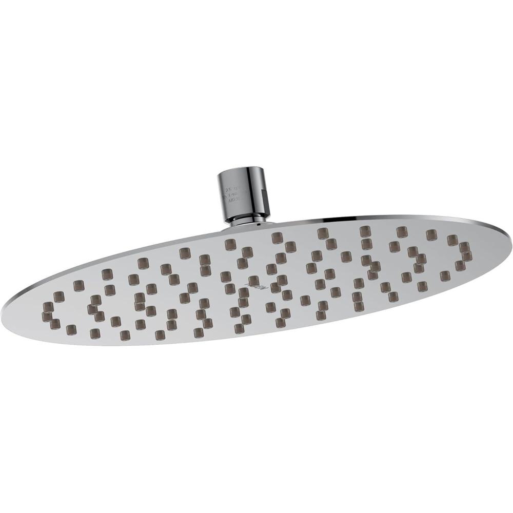 image:imageMoen Chrome Bathroom 12Inch Wide Razor Thin Rain Shower Head S10048 Inch Round