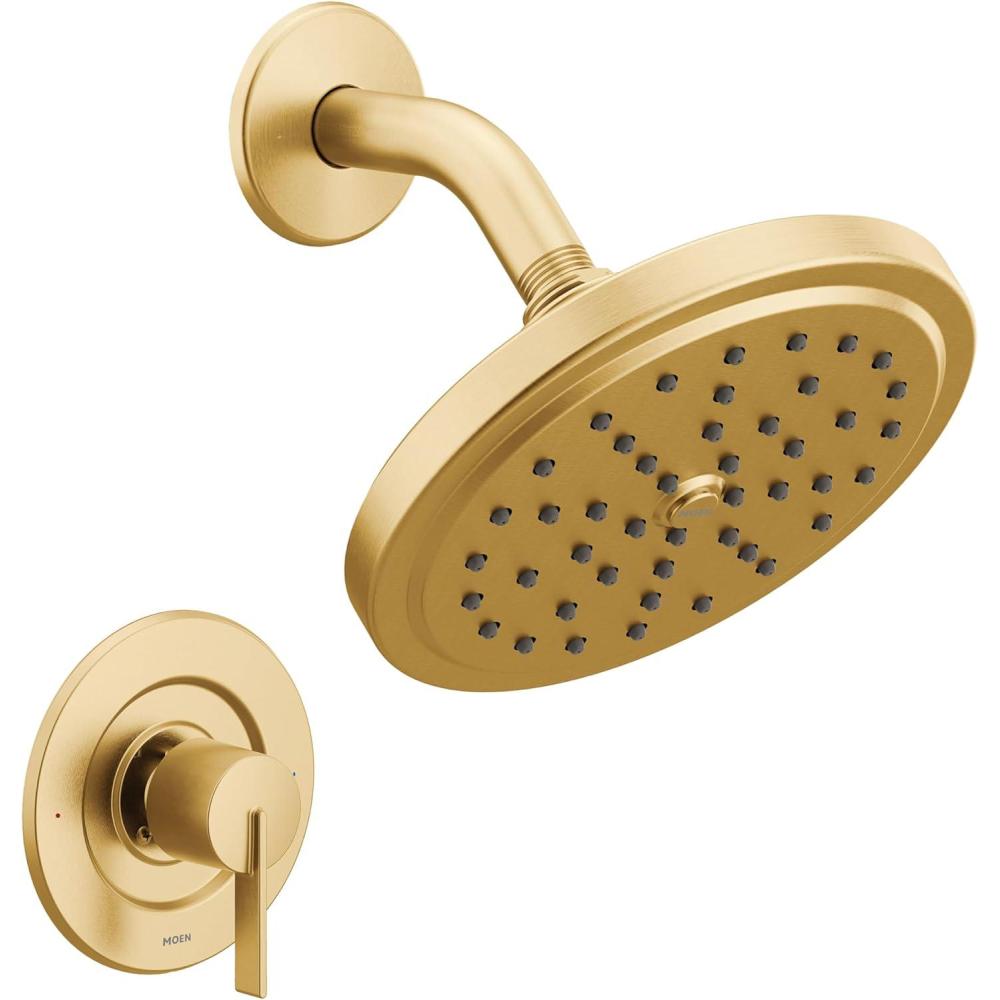 image:imageMoen Cia T2262EPBL PosiTemp Rain Shower 1Handle with EcoPerformance Shower Only Faucet Trim Kit Valve RequiredBrushed Gold