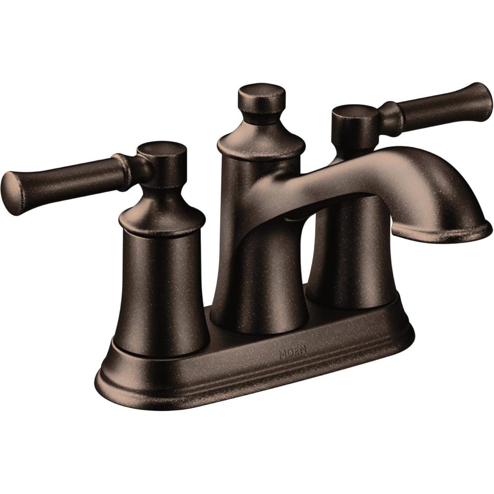 image:imageMoen Dartmoor Oil Rubbed Bronze Traditional Two Handle Centerset Bathroom Sink Faucet 6802ORBPack of 1