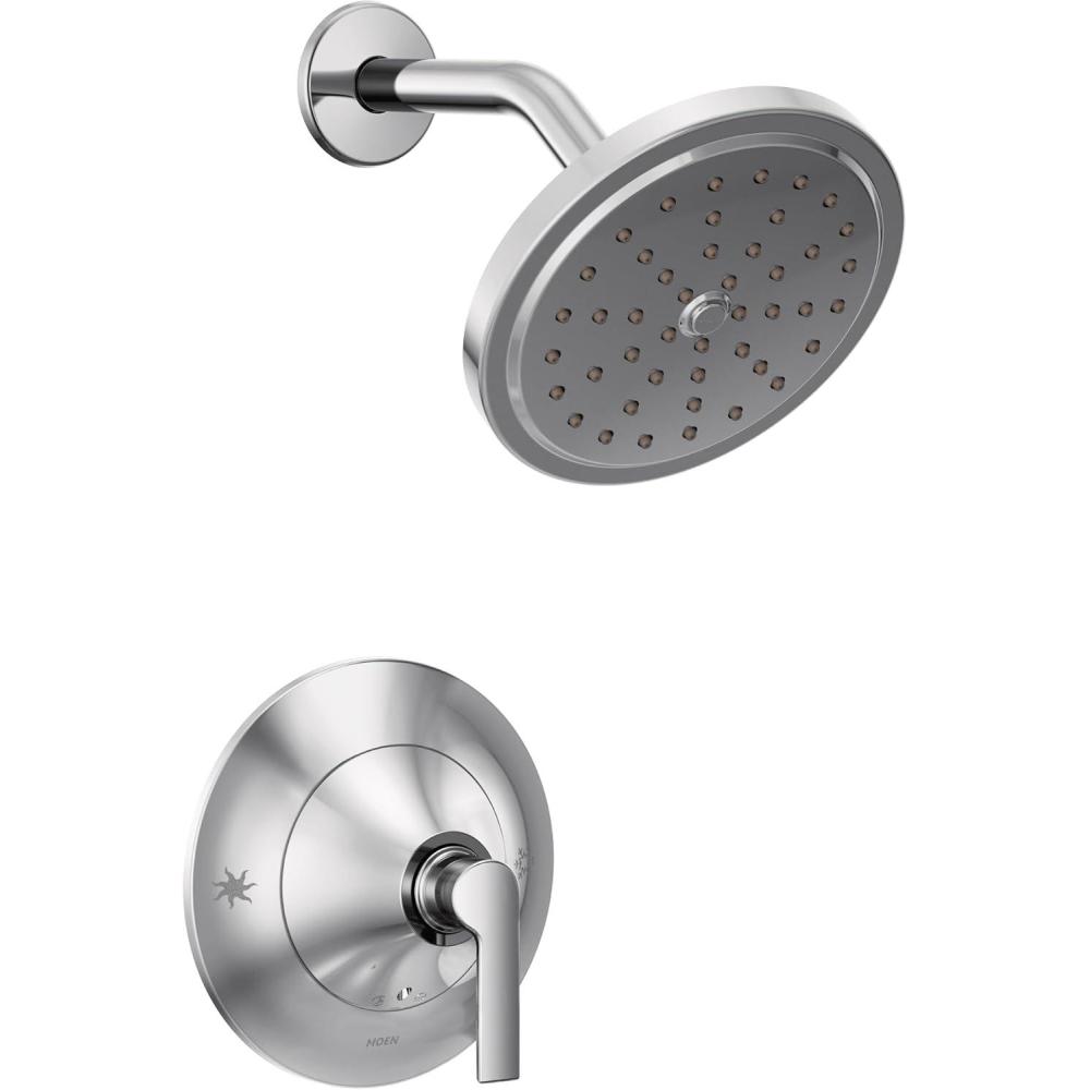 image:imageMoen Doux Matte Black PosiTemp Shower Only Kit Valve Required TS2202BLChrome