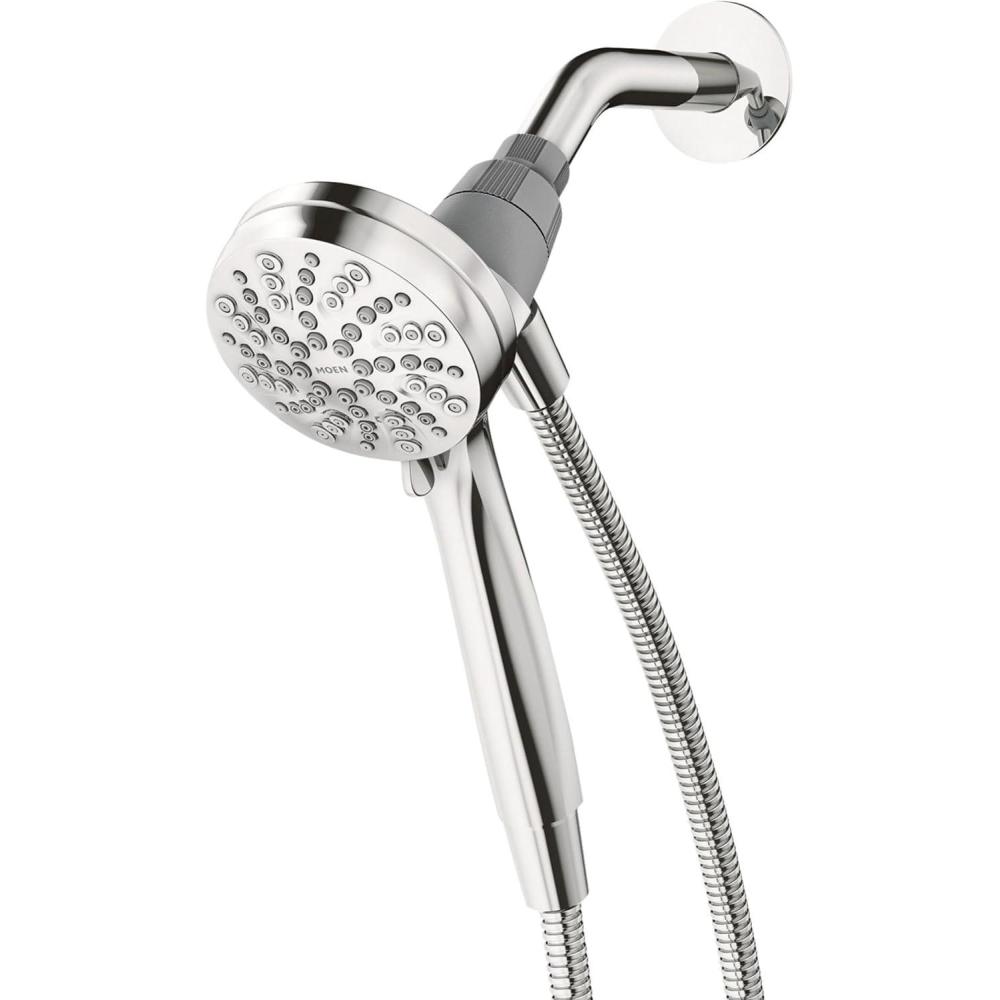 image:imageMoen Engage Magnetix Spot Resist Brushed Nickel 35Inch SixFunction Detachable Handheld Showerhead with Magnetic Docking System 26100SRNChrome