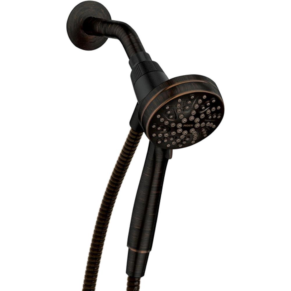 image:imageMoen Engage Magnetix Spot Resist Brushed Nickel 35Inch SixFunction Detachable Handheld Showerhead with Magnetic Docking System 26100SRNMediterranean Bronze