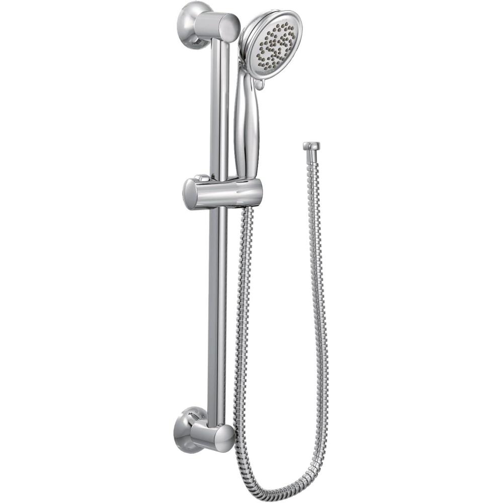 image:imageMoen Envi Chrome EcoPerformance Handheld Shower with 30 Slide Bar 3863EP