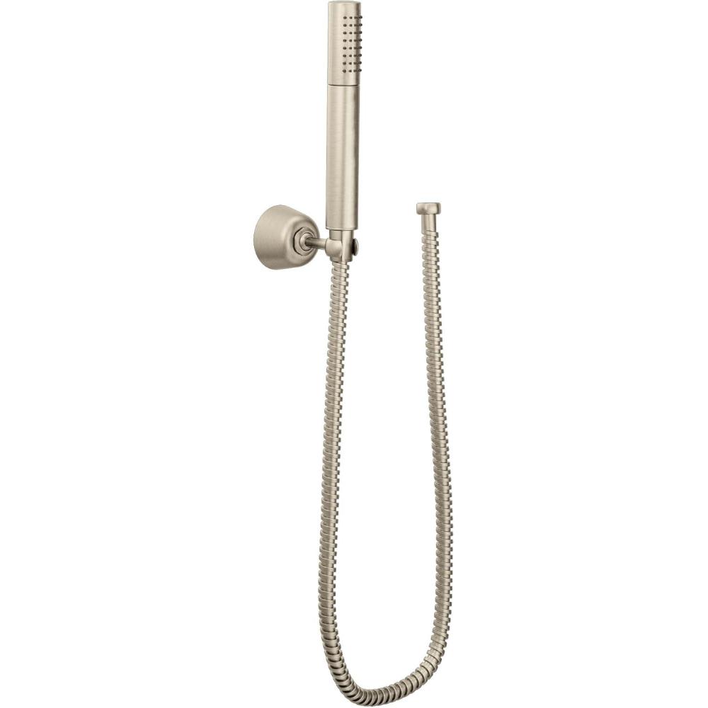 image:imageMoen Fina Brushed Nickel EcoPerformance Handheld Showerhead with Wall Bracket and 69InchLong Hose S11705EPBNBrushed Nickel