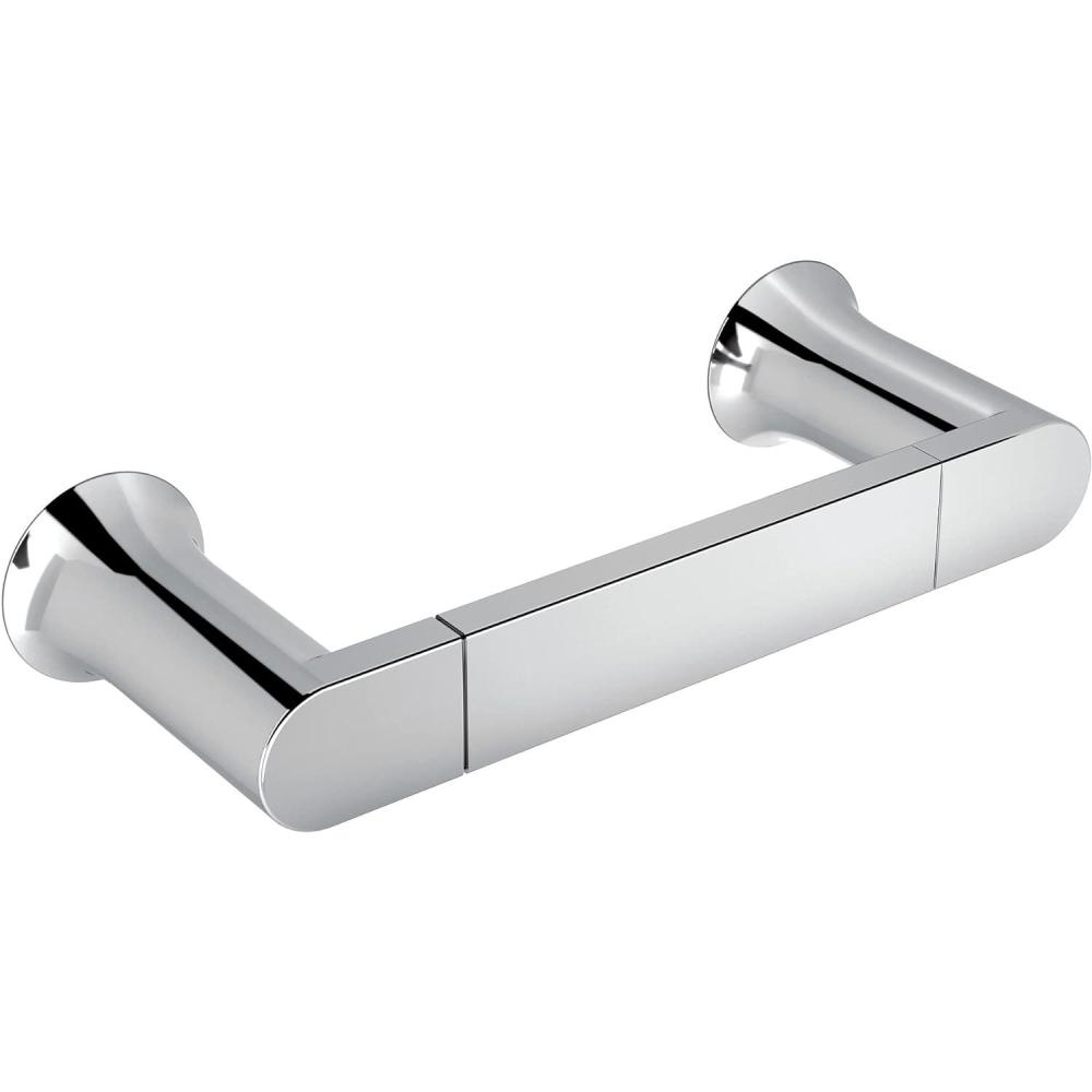 image:imageMoen Genta LX Modern Single Kitchen or Bathroom Towel Bar 24Inch Brushed Nickel BH3824BNChrome