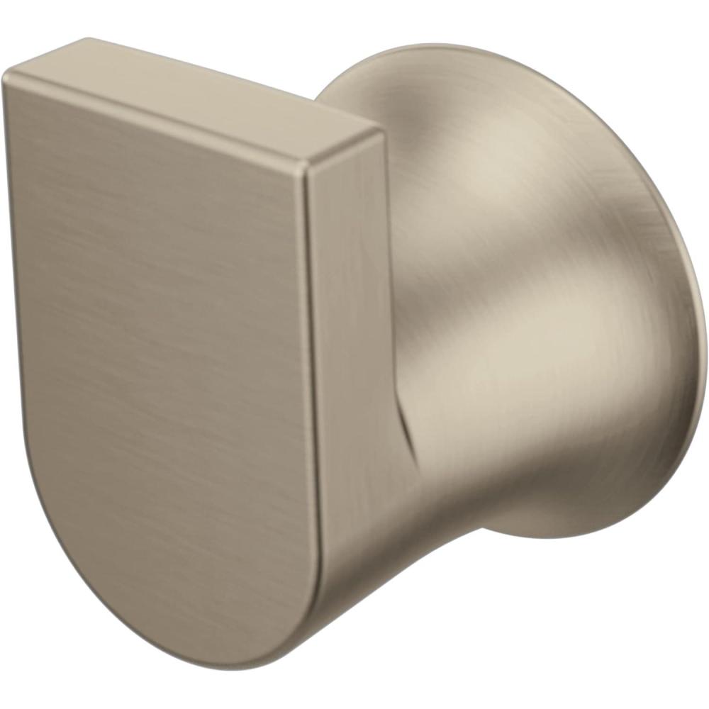 image:imageMoen Genta LX Modern Single Robe Hook or Towel Hanger for Kitchen or Bathroom Brushed Nickel BH3803BNBrushed Nickel