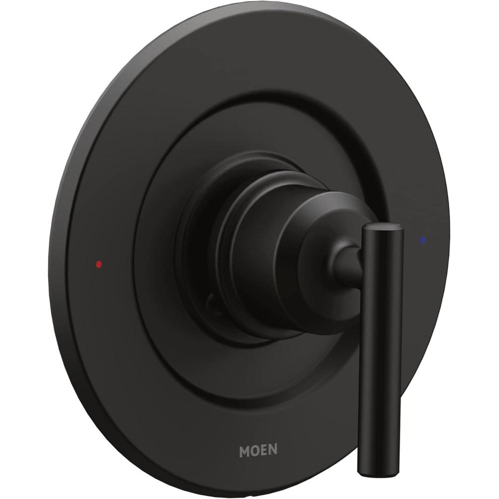 image:imageMoen Gibson Chrome PosiTemp PressureBalancing Modern Valve Handle Only Trim Valve Required T2901Matte Black