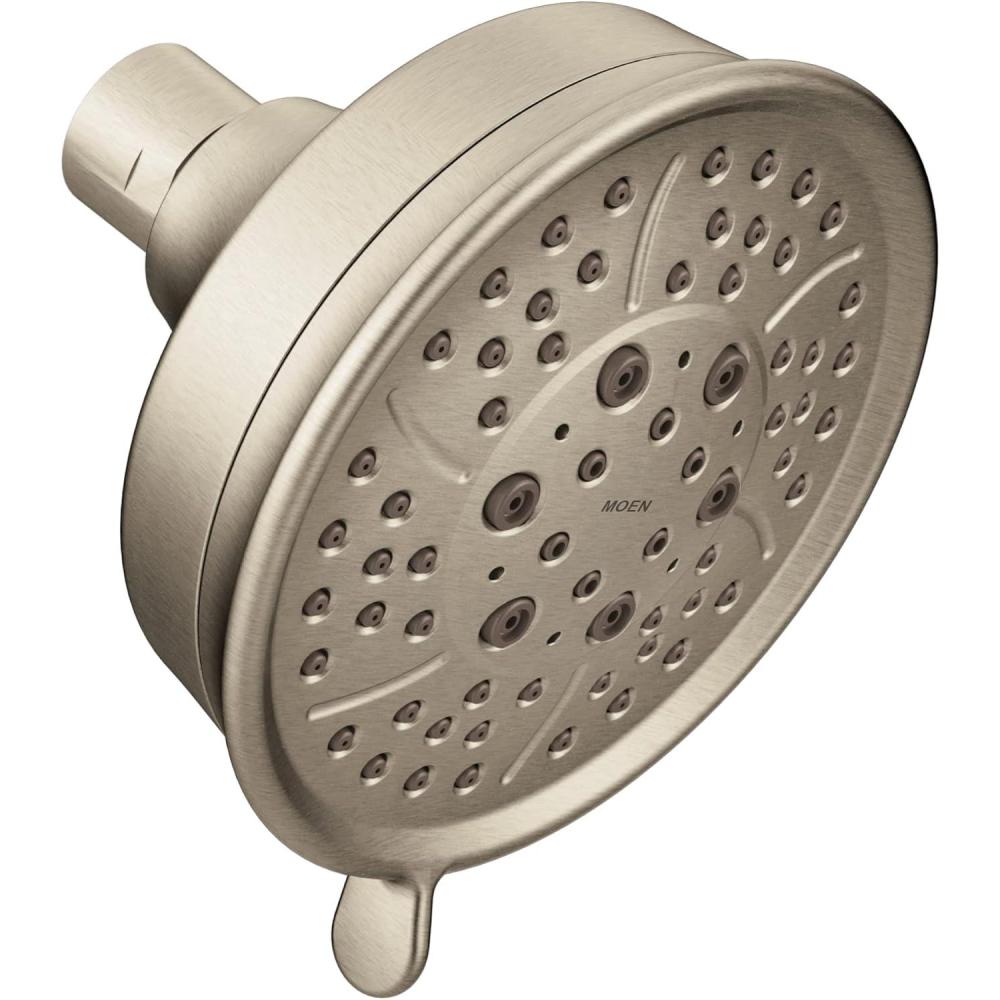image:imageMoen Oil Rubbed Bronze Four Function 438Inch Diameter Wallmount Showerhead 3638ORBBrushed Nickel
