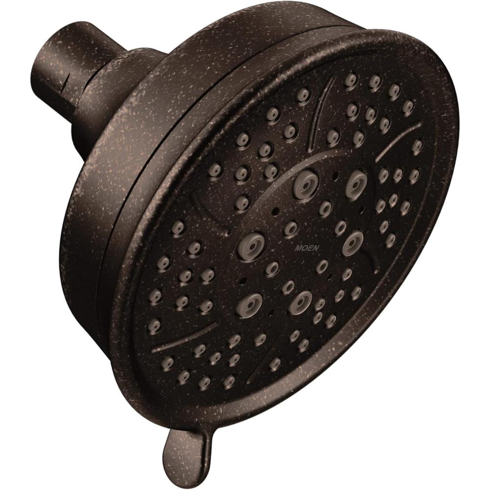 image:imageMoen Oil Rubbed Bronze Four Function 438Inch Diameter Wallmount Showerhead 3638ORBOil Rubbed Bronze