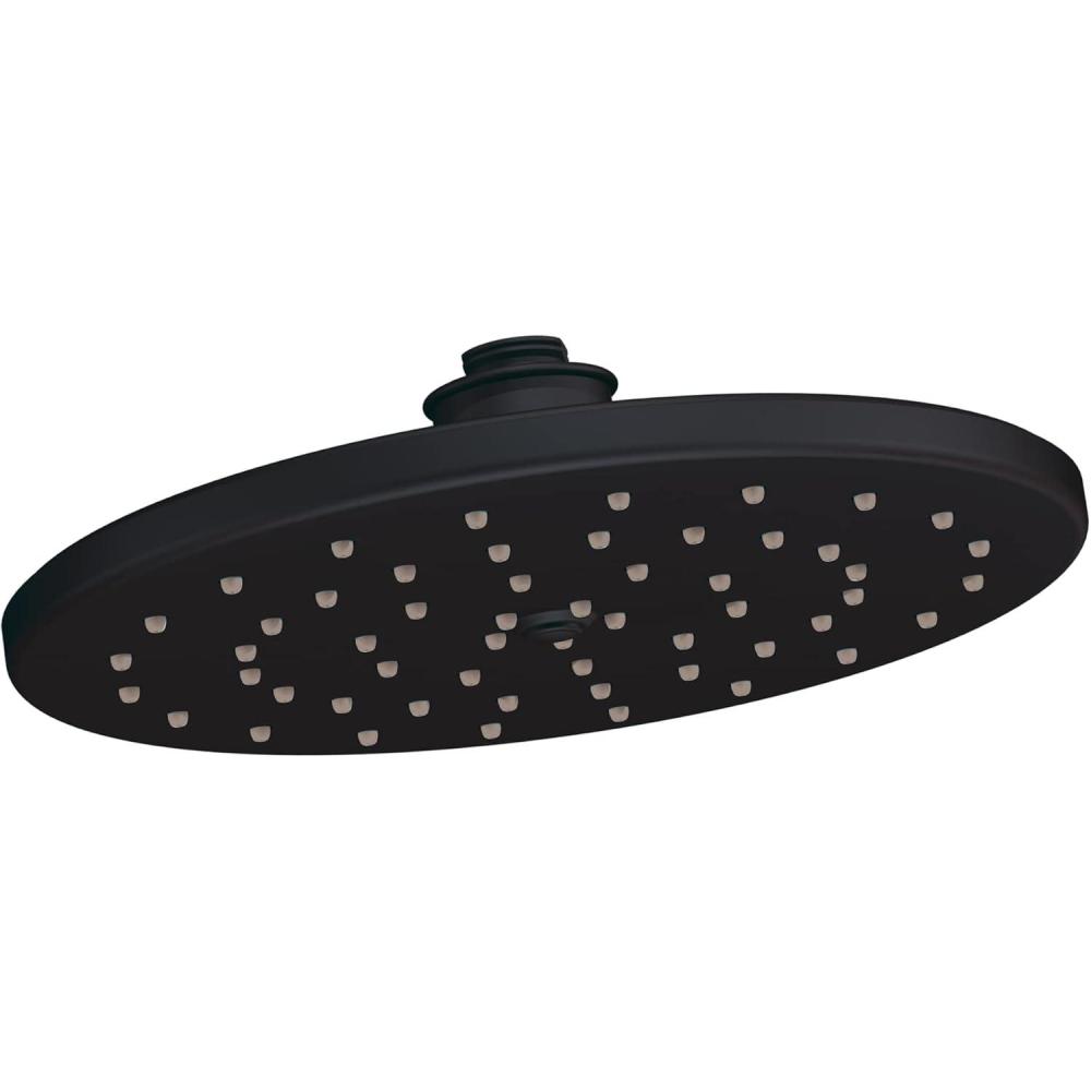 image:imageMoen S112EP 10Inch Single Function EcoPerformance Rainshower Showerhead with Immersion Rainshower Technology ChromeWrought Iron