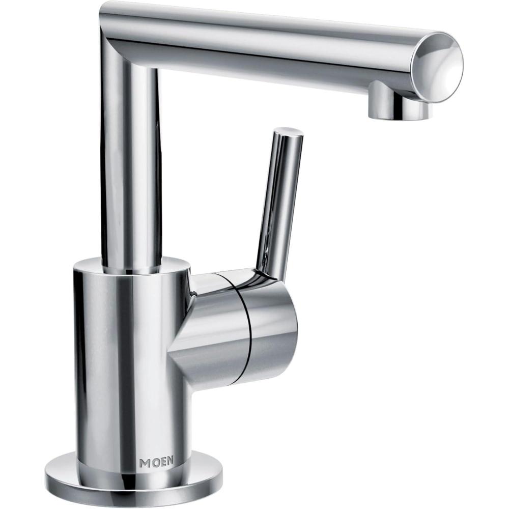 image:imageMoen S43001 Arris OneHandle Single Hole Modern Bathroom Faucet ChromeChrome