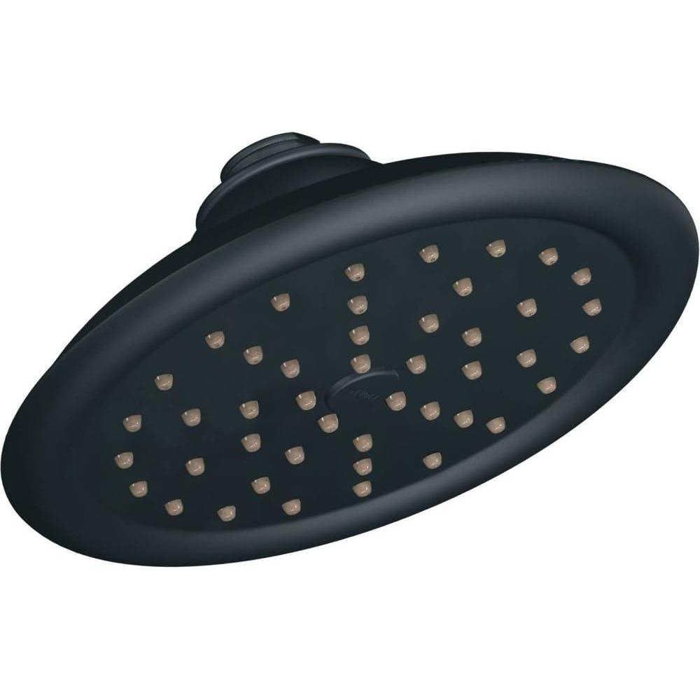 image:imageMoen S6310WR ExactTemp 7 Single Function Rainshower Showerhead with Immersion Technology at 25 GPM Flow Rate Wrought IronWrought Iron
