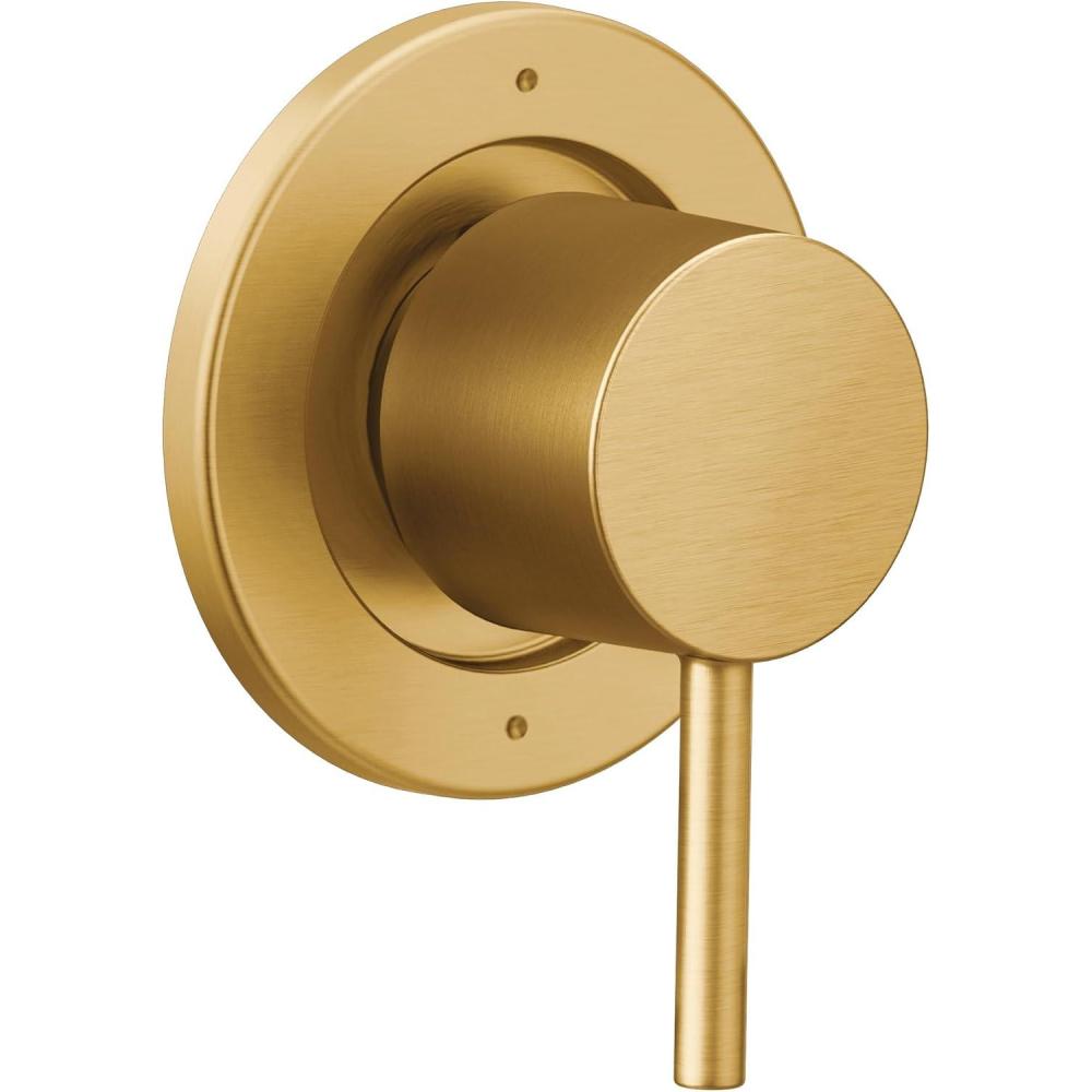 image:imageMoen T4191BL Align Transfer Valve Trim Matte Black Matte Black Matte BlackBrushed Gold