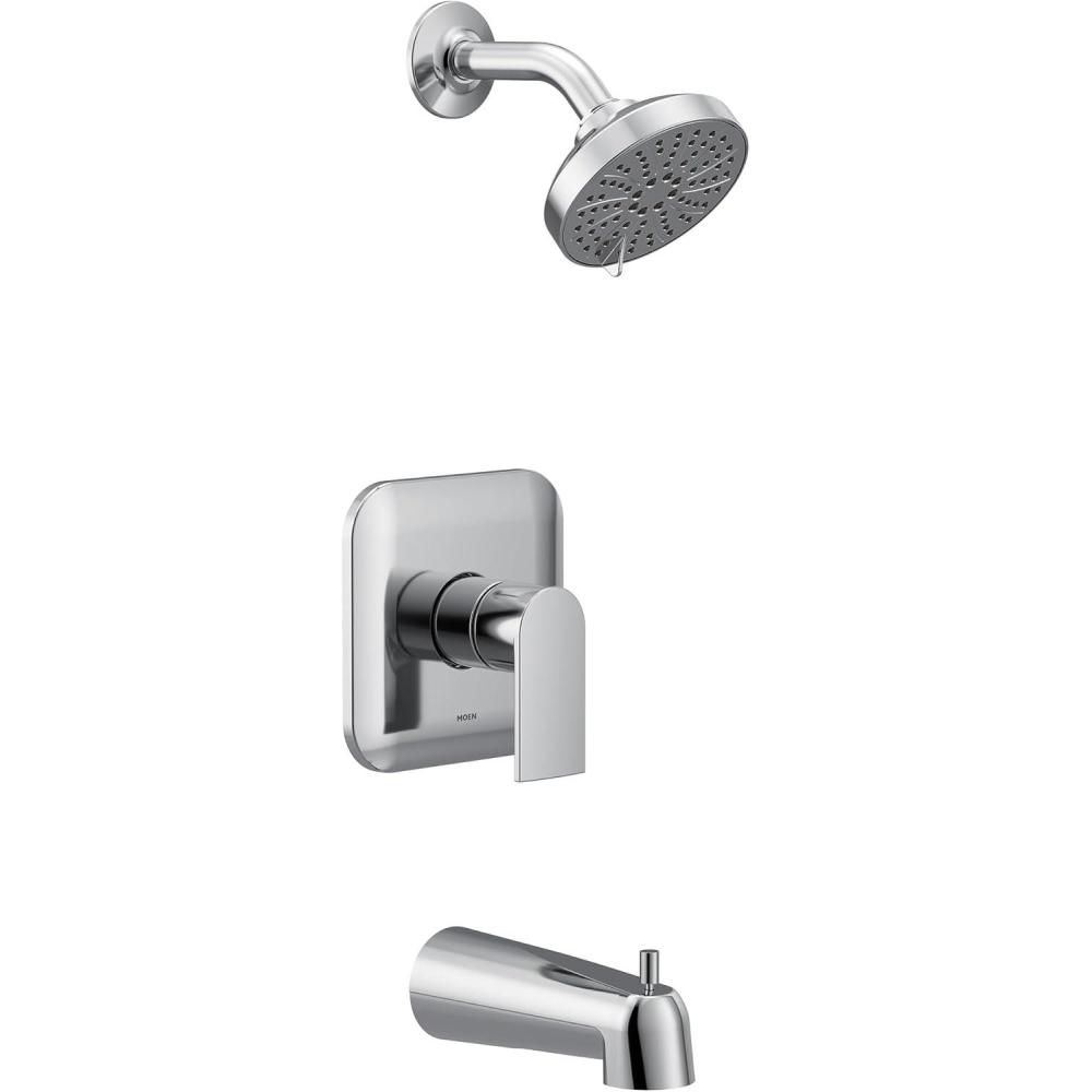 image:imageMoen UT2473EPBN Genta LX MCORE 2Series 1Handle Tub and Shower Trim Kit Valve Required Brushed NickelChrome