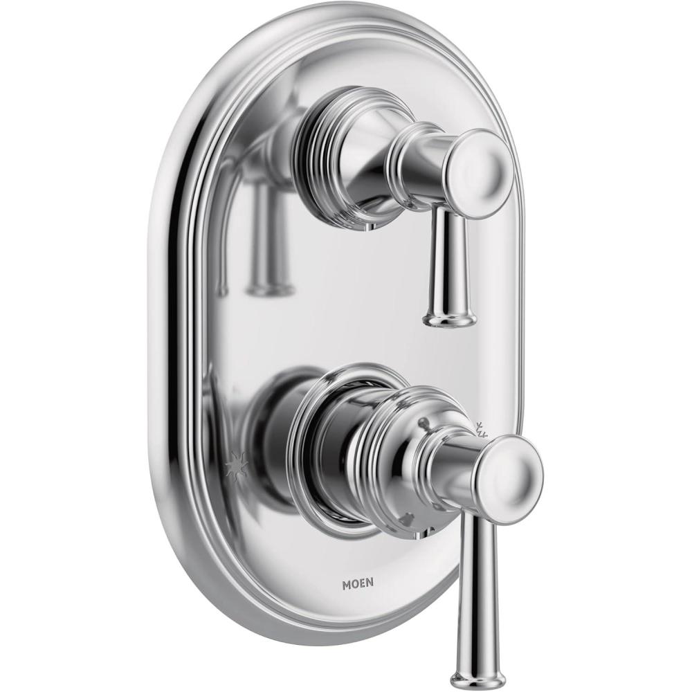 image:imageMoen UT3322BLBelfield MCORE 3Series 2Handle Shower Trim with Integrated Transfer Valve Valve RequiredChrome