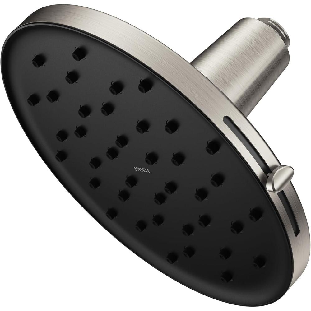 image:imageMoen Verso Chrome Adjustable 9 Diameter EcoPerformance 175gpm Spray Head Rainshower 220R3EPBrushed Nickel