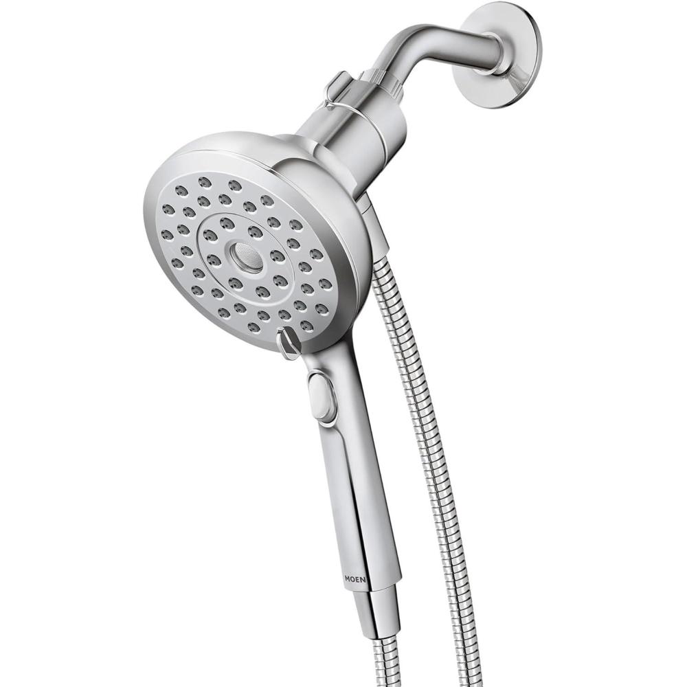image:imageMoen Verso Handshower Detachable Round Shower Head with Magnetix Docking System 60 Hose Spot Resist Brushed Nickel 220H2SRNChrome