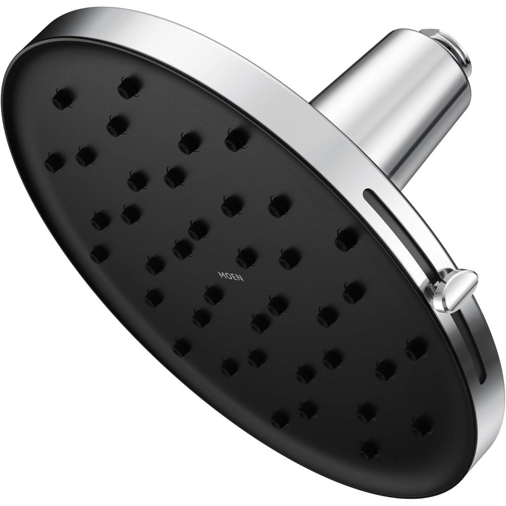 image:imageMoen Verso Matte Black Adjustable 9 Diameter Spray Head Rainshower 220R3BLChrome