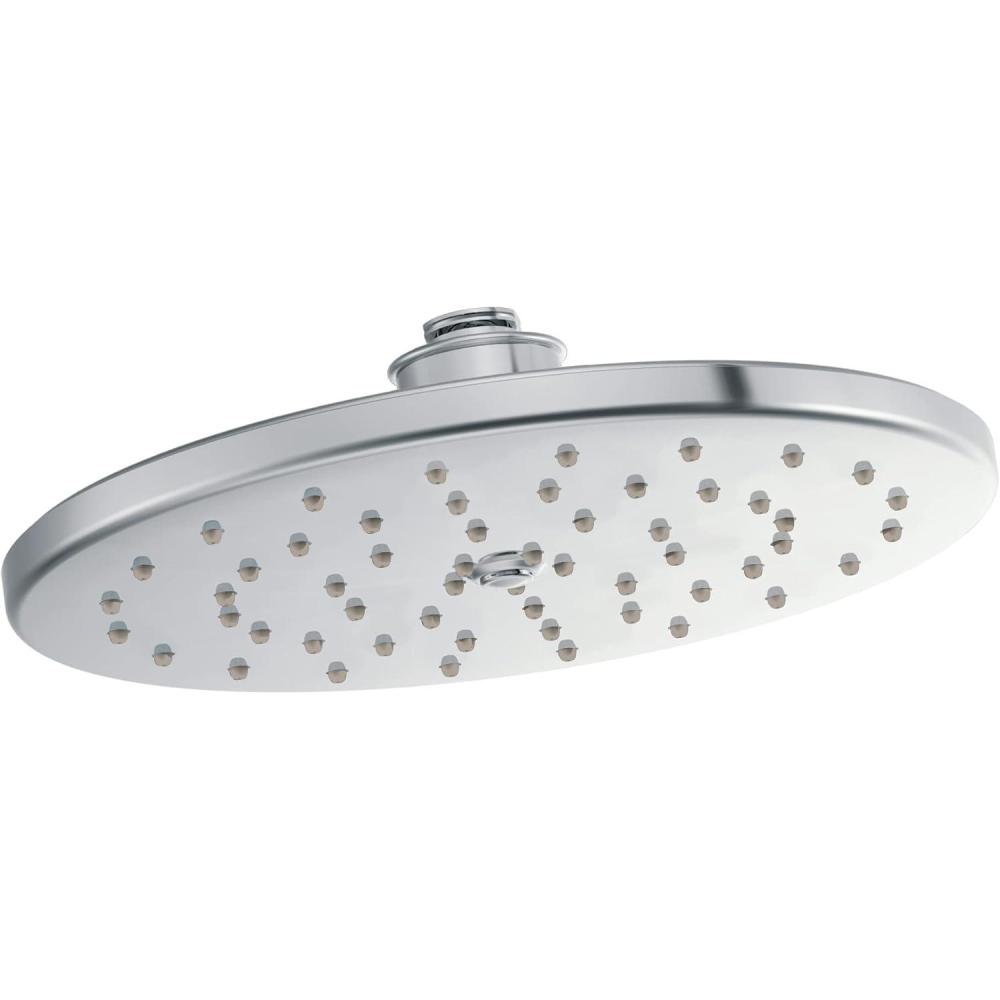 image:imageMoen Waterhill Brushed Nickel 10Inch Wide Single Function Rain Showerhead with Immersion Rainshower Technology S112BNChrome