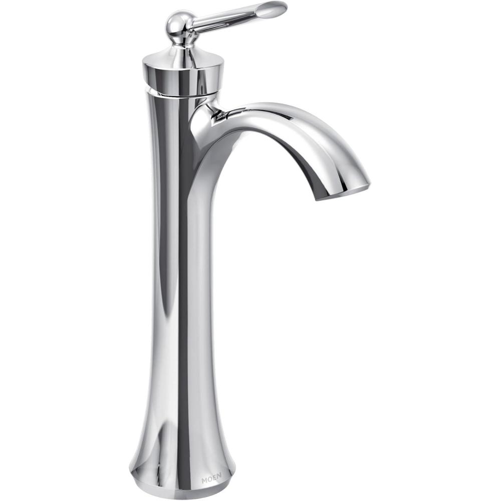 image:imageMoen Wynford Chrome OneHandle High Arc Vessel Sink Bathroom Faucet 4507Chrome