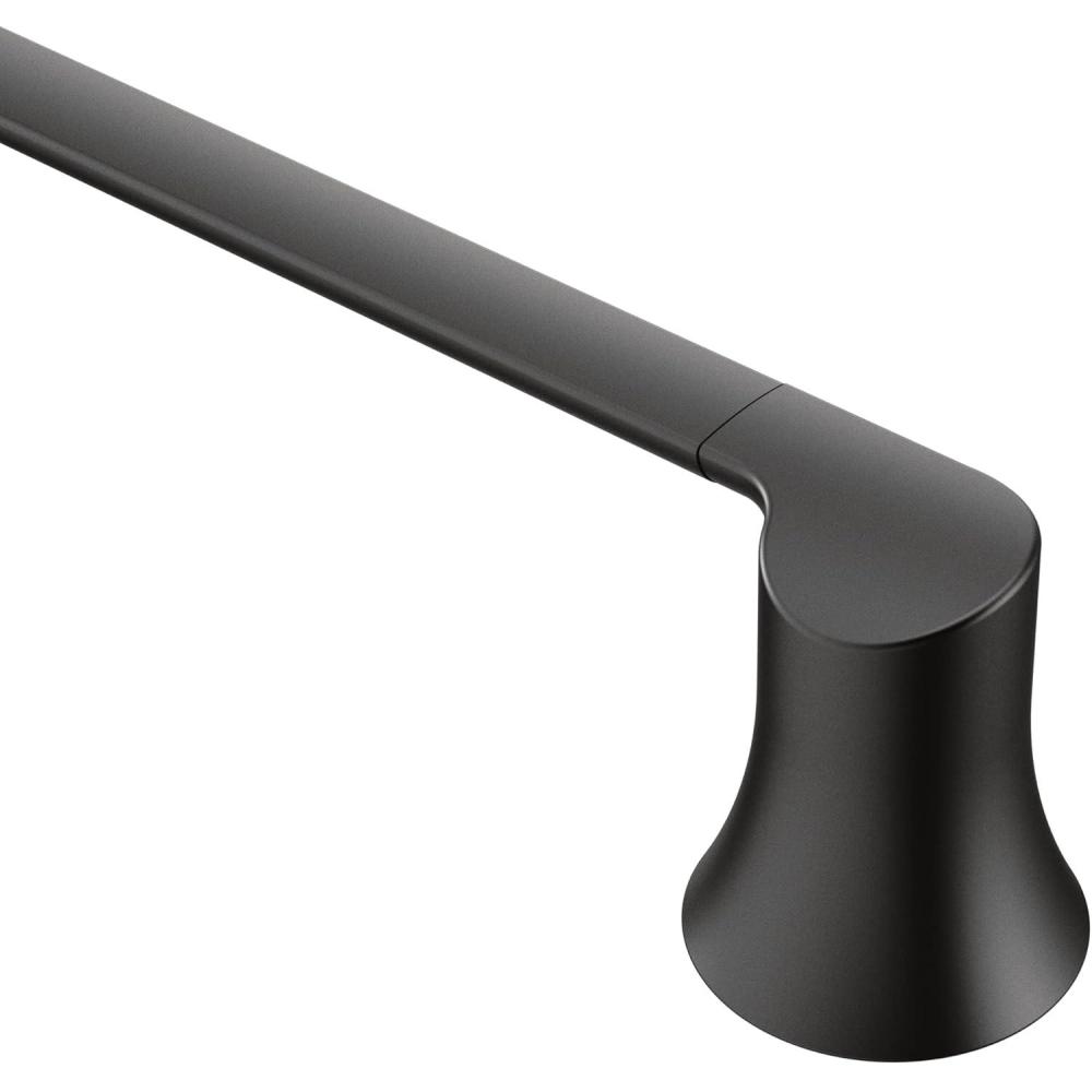 image:imageMoen YB0218BL Doux 18Inch Single Towel Bar Matte Black