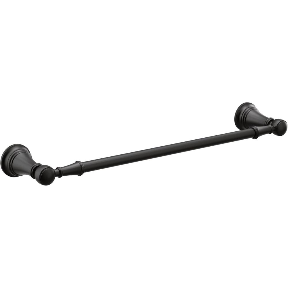 image:imageMoen YB8424BG Weymouth 24Inch Single Towel Bar Brushed GoldMatte Black