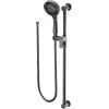 Moen 3670EPBN 5-Function Massaging Handshower with Toggle Pause, Includes 30-Inch Slide Bar and 69-Inch Hose, Brushed Nickel(Matte Black)