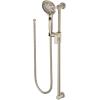 Moen 3671EP 5-Function Massaging Handshower with Toggle Pause, Includes 30-Inch Slide Bar and 69-Inch Hose, Chrome(Brushed Nickel)