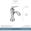 Moen 4500NL Wynford One-Handle High-Arc Bathroom Faucet with Drain Assembly, Polished Nickel(Brushed Nickel)