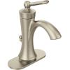 Moen 4500NL Wynford One-Handle High-Arc Bathroom Faucet with Drain Assembly, Polished Nickel(Brushed Nickel)