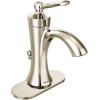 Moen 4500NL Wynford One-Handle High-Arc Bathroom Faucet with Drain Assembly, Polished Nickel(Polished Nickel)