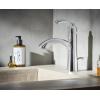 Moen 6170 Glyde Single Handle Bathroom Sink Faucet with Optional Deckplate, Chrome