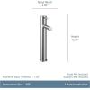 Moen 6192BL Align One-Handle Single Hole Modern Vessel Sink Bathroom Faucet