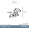Moen 6901BL Voss Two-Handle Centerset Bathroom Faucet