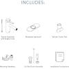 Moen Align Matte Black One-Handle Modern Bathroom Faucet with Drain Assembly and Optional Deckplate, 6190BL(Brushed Gold)