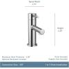 Moen Align Matte Black One-Handle Modern Bathroom Faucet with Drain Assembly and Optional Deckplate, 6190BL(Brushed Gold)