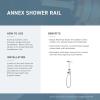 Moen Annex Brushed Nickel Shower Slidebar and Shower Hose System Trim, Valve Required, TS3661NHBN(Brushed Nickel)