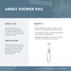 Moen Annex Brushed Nickel Shower Slidebar and Shower Hose System Trim, Valve Required, TS3661NHBN(Oil Rubbed Bronze)