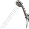 Moen Banbury Mediterranean Bronze 5-Spray Hand Shower with Hose and Bracket, 4-Inch Diameter Showerhead, 23046BRB(Spot Resist Brushed Nickel)