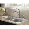 Moen Belfield Oil Rubbed Bronze Traditional One Handle High Arc Kitchen Faucet with Side Spray and Optional Deckplate Included, 7245ORB(Chrome)