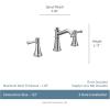 Moen Belfield Oil Rubbed Bronze Two-Handle 8-Inch Widespread Bathroom Faucet Trim Kit, Valve Required, T6405ORB(Polished Nickel)