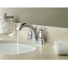 Moen Brantford Chrome Two-Handle Low-Arc Traditional Centerset Bathroom Faucet with Drain Assembly, 6610(Faucet)