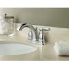 Moen Brantford Chrome Two-Handle Low-Arc Traditional Centerset Bathroom Faucet with Drain Assembly, 6610(Faucet)